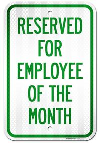 img 4 attached to Reserved Employee Month Laminated Sign