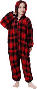 img 1 attached to Christmas Pajamas One Piece Matching Suitable Women's Clothing in Lingerie, Sleep & Lounge