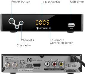 img 2 attached to Enhanced Ematic Digital TV Converter Box with Recording, Playback, Parental Controls [Model AT103B]