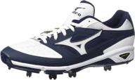 🔥 mizuno dominant baseball white black men's shoes: the perfect athletic footwear for peak performance! логотип