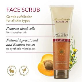 img 2 attached to 🍑 African Extracts Rooibos Exfoliating Face Scrub: Antioxidant Gel Exfoliator with Apricot & Rooibos, 50mL