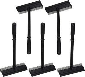 img 4 attached to 🧼 Set of 5: Black Duck Brand Window and Windshield Cleaning Sponge with Rubber Squeegee - 5 Pack