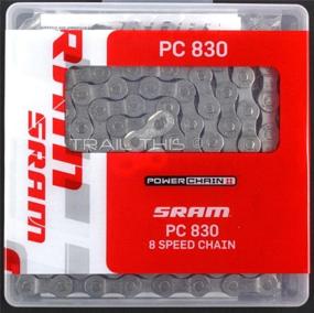 img 1 attached to 🚴 SRAM PC-830 6/7/8-Speed Road/MTB Bicycle Chain 1/2" x 3/32" 114L - Compatible with Shimano and Campagnolo