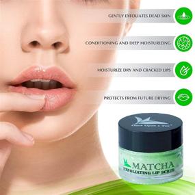 img 1 attached to 🍵 Green Tea Matcha Sugar Lip Scrub: Exfoliating & Hydrating Treatment for Dry, Chapped, and Cracked Lips – Best Peeling Solution for Plump, Youthful-looking Lips – Lip Polish