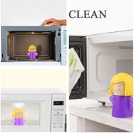 🧼 efficient microwave oven steam cleaner: easily remove crud in minutes, disinfects with vinegar and water for home or office kitchens (purple) logo