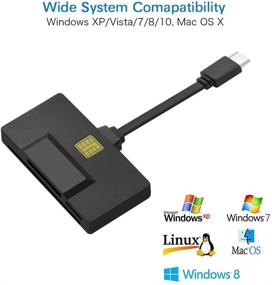 img 2 attached to 💻 DAOKER USB C Smart Card Reader: Military Grade CAC Card Reader for Mac, MacBook Pro, Chromebook, and Type C Laptops - 3 Slot SD/Micro SD Memory Card Reader Included