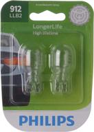 💡 philips 912llb2 longerlife miniature bulb: long-lasting illumination, 2 pack logo