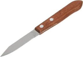 img 2 attached to 🔪 Chef Craft Select Stainless Steel Granny Knife 3" Blade, Wood Handle - High-Quality 8.75" Length Culinary Tool