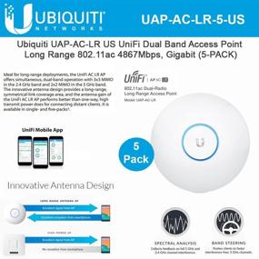 img 1 attached to 📶 Ubiquiti Unifi AP-AC Long Range Wireless Access Point: Next-Gen 802.11 B/A/G/n/AC Connectivity (UAPACLR5US)