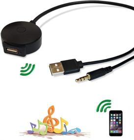 img 1 attached to Ultimate Bluetooth Adapter for Mini Cooper BMW Cars: Connect Apple & 🔌 Android Phones, Music AUX & 3.5 Wireless Cable Capable Devices with Bojer Bluetooth Adapter