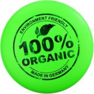 🏓 premium eurodisc 175g ultimate frisbee flying disc - 100% organic material in vibrant bright green логотип