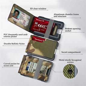 img 3 attached to 🔒 Aluminum Men's Tactical Wallets with Enhanced RFID Blocking - Premium Accessories for Wallets, Card Cases & Money Organizers