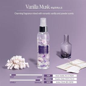 img 2 attached to 🍃 BOUQUET GARNI Vanilla Musk Body Mist - Vitamin E Infused, Deeply Moisturizing Fragrance Spray for Women - Citrus Acid Exfoliation, Gentle & Safe for Skin - 4.9 Fl Oz