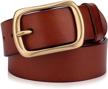 belt ravinte genuine leather classic coffee 115cm logo