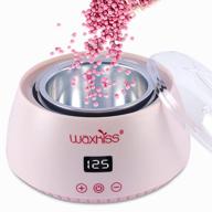 🔥 wax warmer - portable electric hot wax warmer for hair removal with transparent cover in pink logo