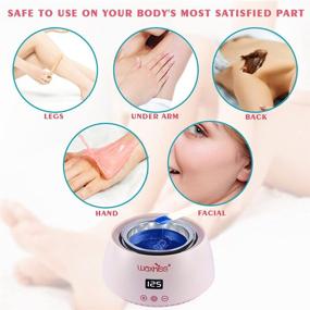 img 3 attached to 🔥 Wax Warmer - Portable Electric Hot Wax Warmer for Hair Removal with Transparent Cover in Pink