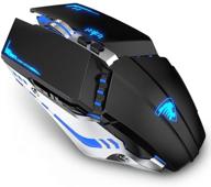 🖱️ tenmos t21 bluetooth mouse: dual mode led wireless mouse for laptop and gaming - rechargeable, silent, and compatible with multiple devices logo