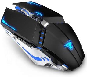 img 4 attached to 🖱️ TENMOS T21 Bluetooth Mouse: Dual Mode LED Wireless Mouse for Laptop and Gaming - Rechargeable, Silent, and Compatible with Multiple Devices