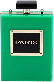 img 3 attached to 👜 Сумка для вечеринки LETODE женская черная с ароматом Парижа – винтажная вечерняя сумка из акрила