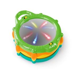 img 4 attached to 🥁 Bright Starts Light & Learn Drum with Melodies - Age 3 Months+, 8.85x3.5x6.5 Inch, Pack of 1