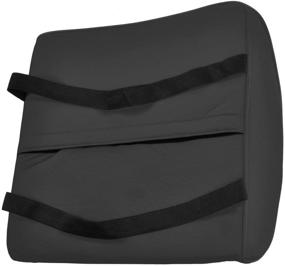 img 3 attached to 🪑 Durable Foam Lumbar Support Cushion for Back Pain Relief - BDK BS-300-BK - Ideal for Office Chair, Car Seat, Recliner - Black