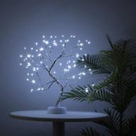 🎄 enchanting christmas fairy tree lamp: multi-functional sound reflecting battery/usb tree lights for indoor decor (white) логотип