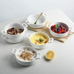 img 1 attached to Жаропрочные керамические рамкины для суфле и пудинга SWEEJAR.