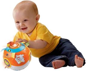 img 2 attached to Discover Exciting Movement with the VTech Move and Crawl Ball in Vibrant Orange!