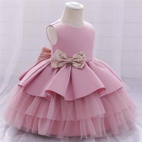 img 1 attached to Bowknot Pageant Toddler Dresses Headwear Apparel & Accessories Baby Girls in Clothing