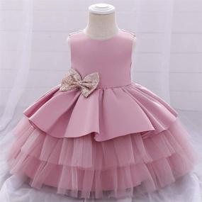 img 3 attached to Bowknot Pageant Toddler Dresses Headwear Apparel & Accessories Baby Girls in Clothing