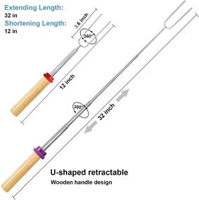 img 2 attached to GWHOLE Marshmallow Roasting Telescoping Skewers