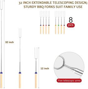 img 1 attached to GWHOLE Marshmallow Roasting Telescoping Skewers