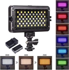 img 4 attached to 🎥 VILTROX RGB LED Video Light Kit for Studio YouTube Portrait – CRI95+, Full Color Output, Dimmable 3300K-5600K Bi-Color Video Continuous Photography Lighting Kit, with Rechargeable Battery & Charger