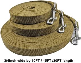 img 2 attached to Hoanan Long Dog Leash: Durable Tactical Training Leash for Strong Dogs - 10FT/15FT/30FT Options