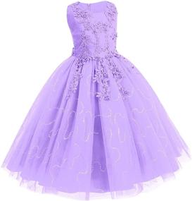 img 3 attached to 👗 Girls' Clothing - Bridesmaid Princess Festival Carnival Sundress