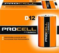 duracell pc1300 procell alkaline d batteries, 1.5v pack of 72 - long-lasting power in bulk! logo