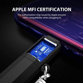 img 2 attached to 🔌 Кабель для зарядки iPhone Foxnovo Led с сертификатом Apple MFi, 2 в 1 кабель с подсветкой Led с 360° потоковым светом, 3,3FT - красный, для iPhone 12/11/11 Pro/XS/XR/X/8/8 Plus/7/7 Plus/6/6 Plus/5s/Android.