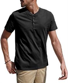 img 4 attached to Lehmanlin Henley T Shirts Casual Sleeve