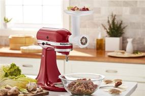 img 1 attached to 🔪 White KitchenAid Food Grinder Attachment Accessory - One Size