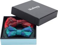 collar accessories gift set: blueberry pet 2-pack handmade bow ties for dogs logo