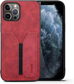 img 3 attached to 📱 SUTENI iPhone 13 Wallet Case: Slim Credit Card Slot Holder, PU Leather Wallet Case (Red) - Compatible with iPhone 13 (2021) 6.1 inch