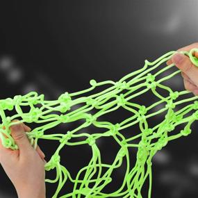 img 2 attached to Illuminate Your Game: Glow in The Dark Basketball Net - Durable Replacement for All Weather Play. Standard Size with 12 Loops, Perfect Gift for Night Sports and Pool Activities