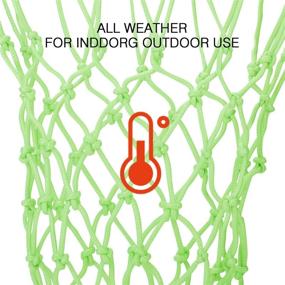 img 1 attached to Illuminate Your Game: Glow in The Dark Basketball Net - Durable Replacement for All Weather Play. Standard Size with 12 Loops, Perfect Gift for Night Sports and Pool Activities