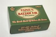 paine's incense & burner: authentic lodge style wood holder with 50 balsam fir logs logo