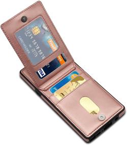 img 4 attached to 💼 LakiBeibi Galaxy Note 9 Case: Rose Gold Leather Wallet Case with Credit Card Slots, Premium Protection for Samsung Galaxy Note 9 (2018)