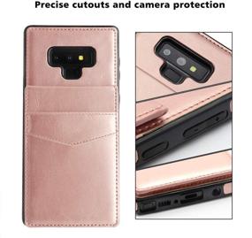 img 1 attached to 💼 LakiBeibi Galaxy Note 9 Case: Rose Gold Leather Wallet Case with Credit Card Slots, Premium Protection for Samsung Galaxy Note 9 (2018)