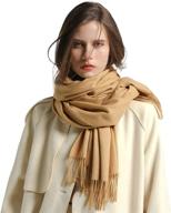 🧣 stylish winter scarf cashmere feel shawl pashmina wrap - perfect gift idea for women & men logo