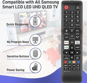 img 3 attached to 📺 Универсальный пульт дистанционного управления BN59-01315a для Samsung Smart TV - Совместим с телевизорами Samsung 4K UHD QLED с кнопками Netflix и Prime Video.