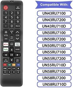 img 1 attached to 📺 Универсальный пульт дистанционного управления BN59-01315a для Samsung Smart TV - Совместим с телевизорами Samsung 4K UHD QLED с кнопками Netflix и Prime Video.