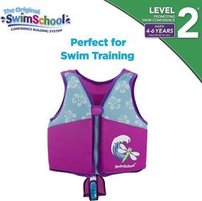 img 3 attached to 🏊 SwimSchool AZV18861ML-Parent: New & Improved Swim Trainer Vest - Flex-Form Design, Padded Shoulders & Adjustable Safety Strap, Easy On & Off - Medium/Large, Up to 50 lbs., Pink/Aqua- 2021 Edition